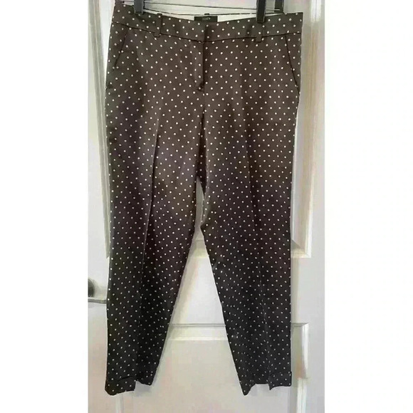 J.CREW COLLECTION Café Capri in Silky Dot Brown Size 2 silk/wool blend - Picture 2 of 8